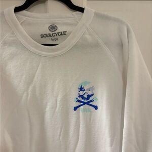 SoulCycle Vail White Crewneck - Size L NWT
